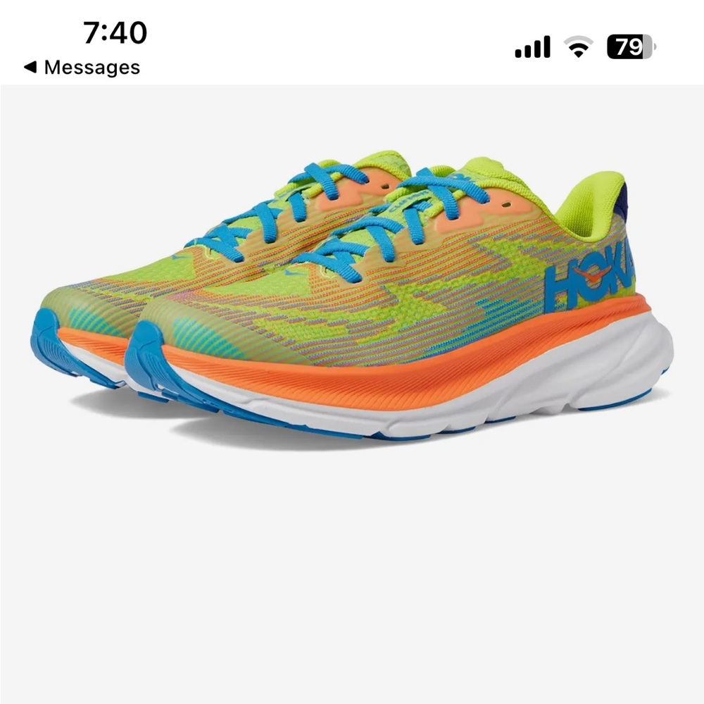 Clifton 9 Big Kids Hokas